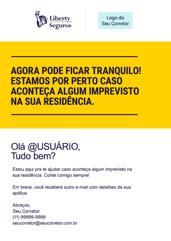 Liberty Seguros disponibiliza kit digital de boas-vindas para clientes de Residência