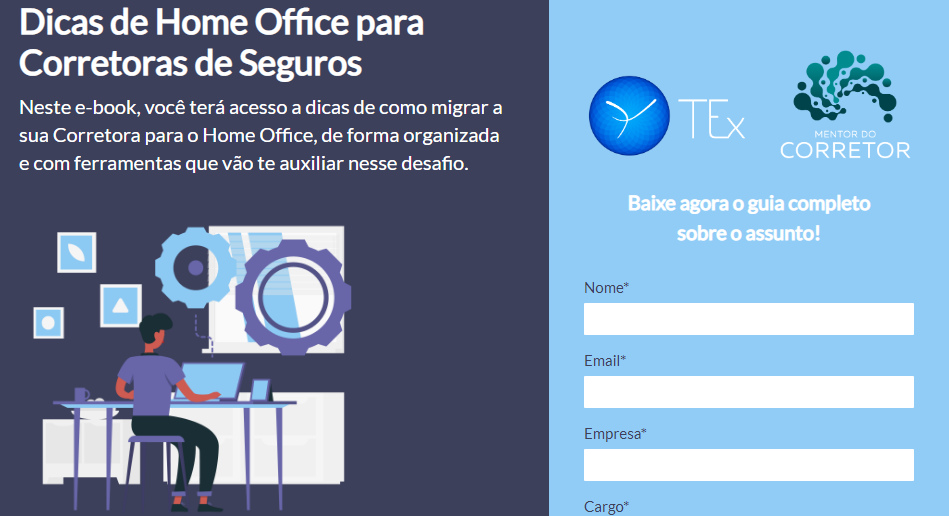 TEx e Mentor do Corretor lançam e-book com dicas de Home Office para corretoras de seguros