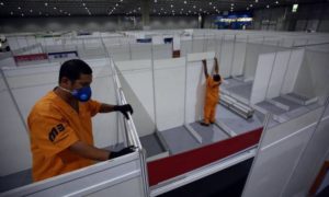 Hospital de campanha no Rio de Janeiro começa a funcionar neste sábado, dia 25