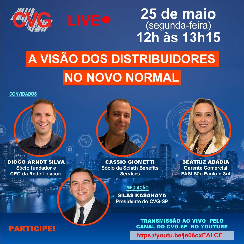 Aniversário do CVG-SP será marcado por webinar com distribuidores