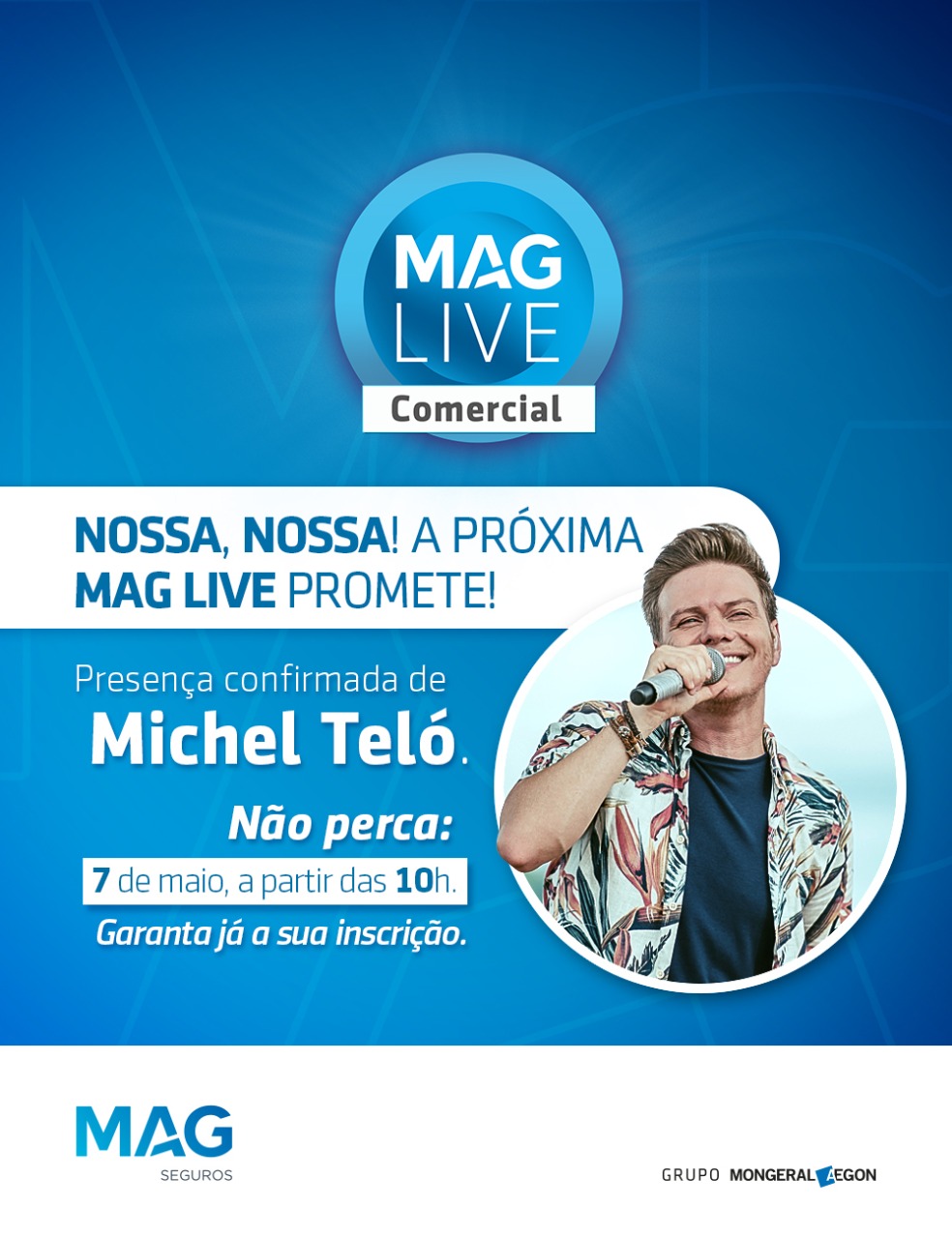 MAG Seguros realiza live nesta quinta-feira com participação especial