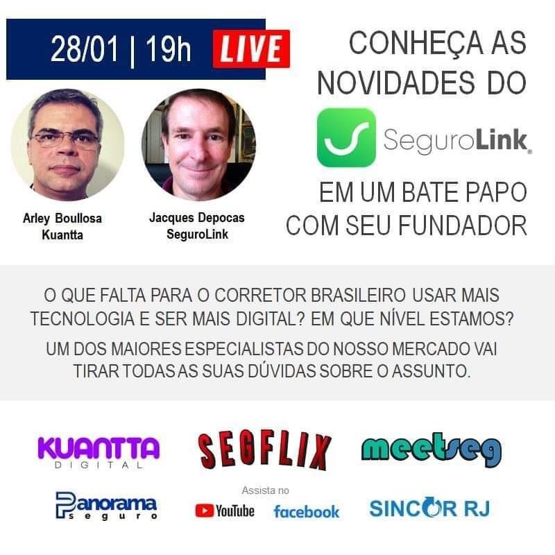 Kuantta Digital promove transmissão online com a SeguroLink