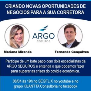 Canal SEGFLIX recebe executivos da Argo Seguros