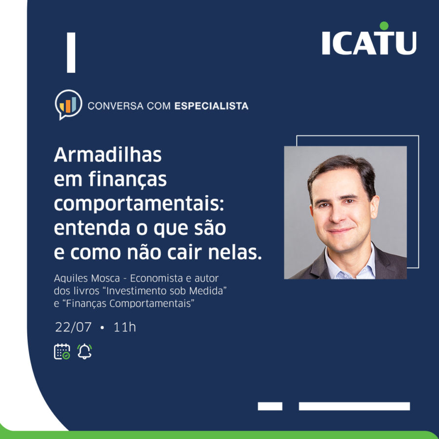 Icatu realiza live sobre armadilhas em finanças comportamentais