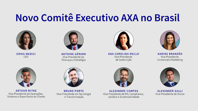 AXA no Brasil apresenta novo Comitê Executivo