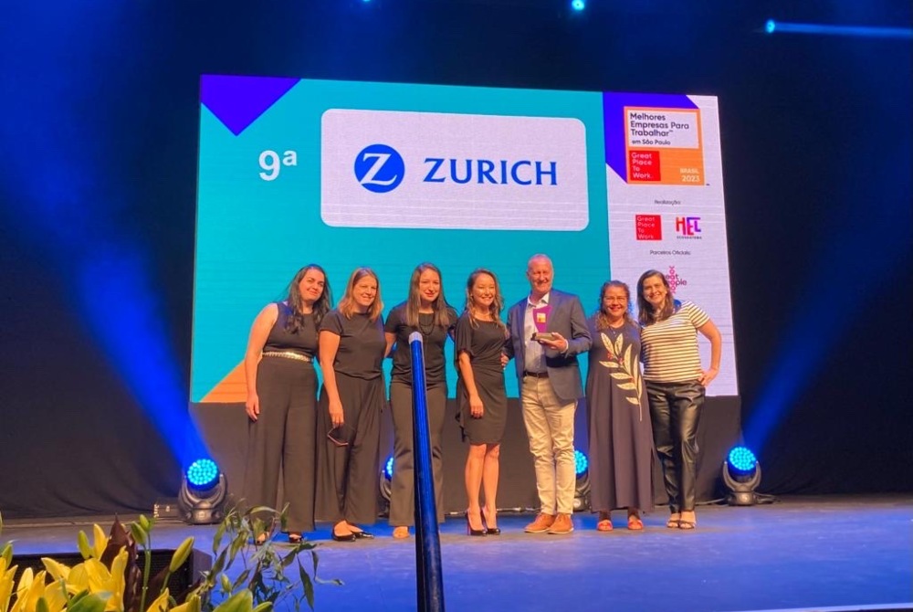 Zurich é reconhecida como uma das 10 melhores grandes empresas para trabalhar em São Paulo