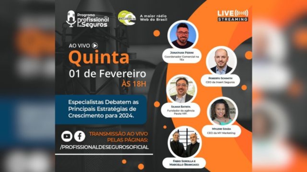 Especialistas debatem ‘as principais estratégias de crescimento para 2024’ no setor de seguros