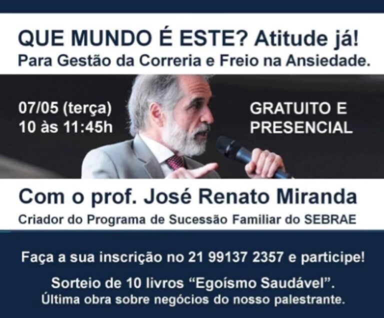 Gestão de correria e freio na ansiedade são temas de palestra para corretores no Rio de Janeiro