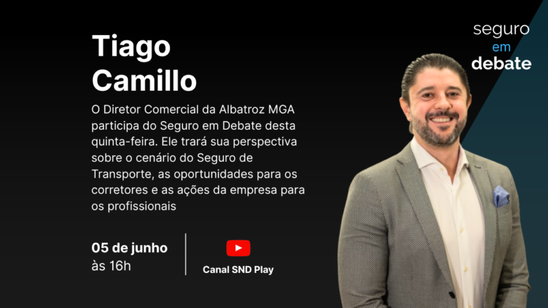 Seguro em Debate recebe Diretor Comercial da Albatroz MGA nesta quinta-feira