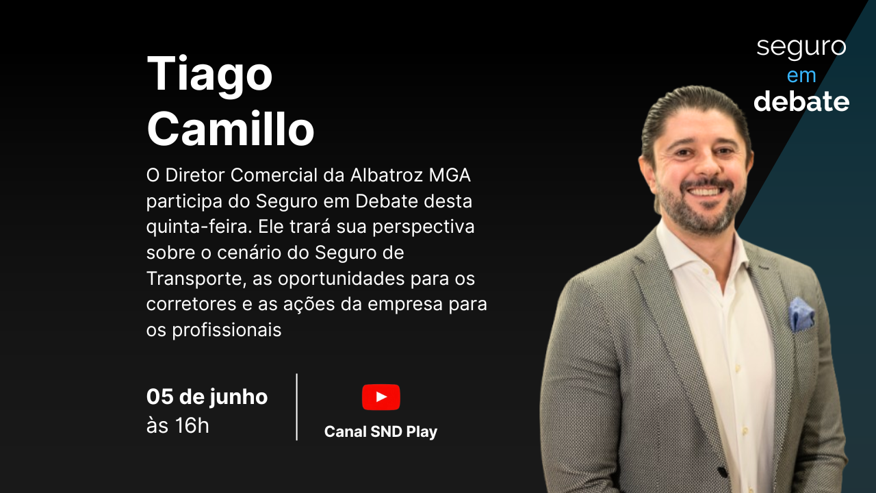 Seguro em Debate recebe Diretor Comercial da Albatroz MGA nesta quinta-feira