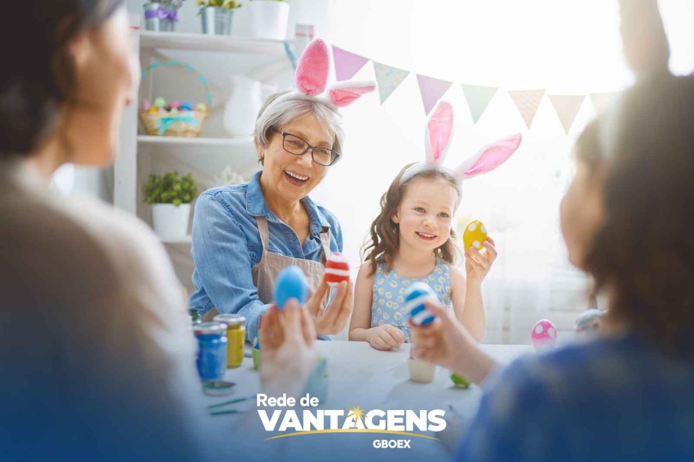 Rede de Vantagens GBOEX com muitos descontos na Páscoa