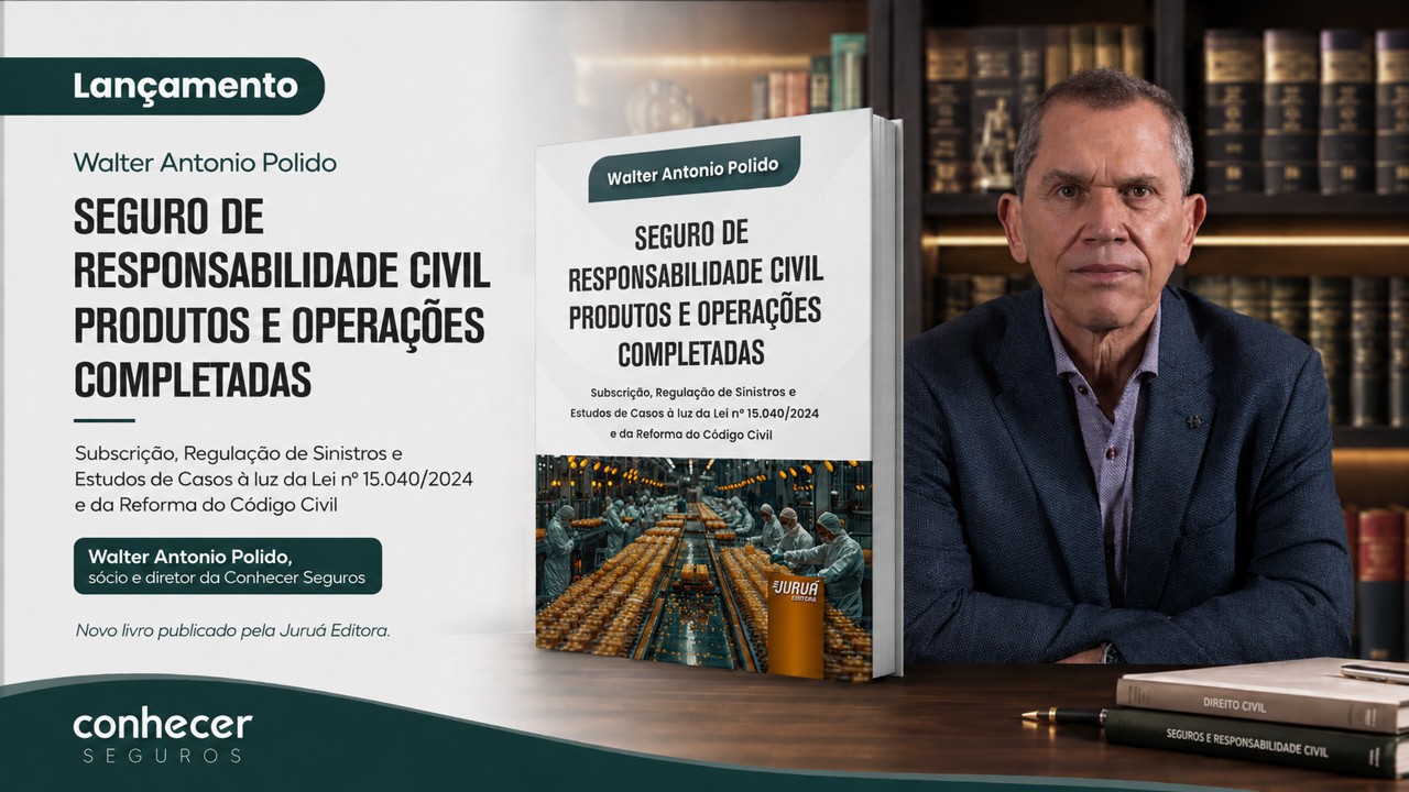 Walter Polido lança livro sobre Seguro de RC Produtos e Operações Completadas