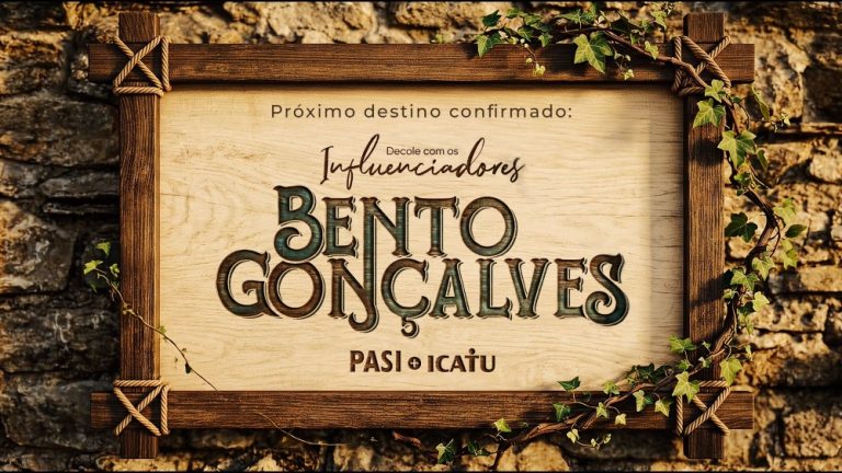 PASI anuncia Bento Gonçalves como destino da Campanha Decole com os Influenciadores 2027